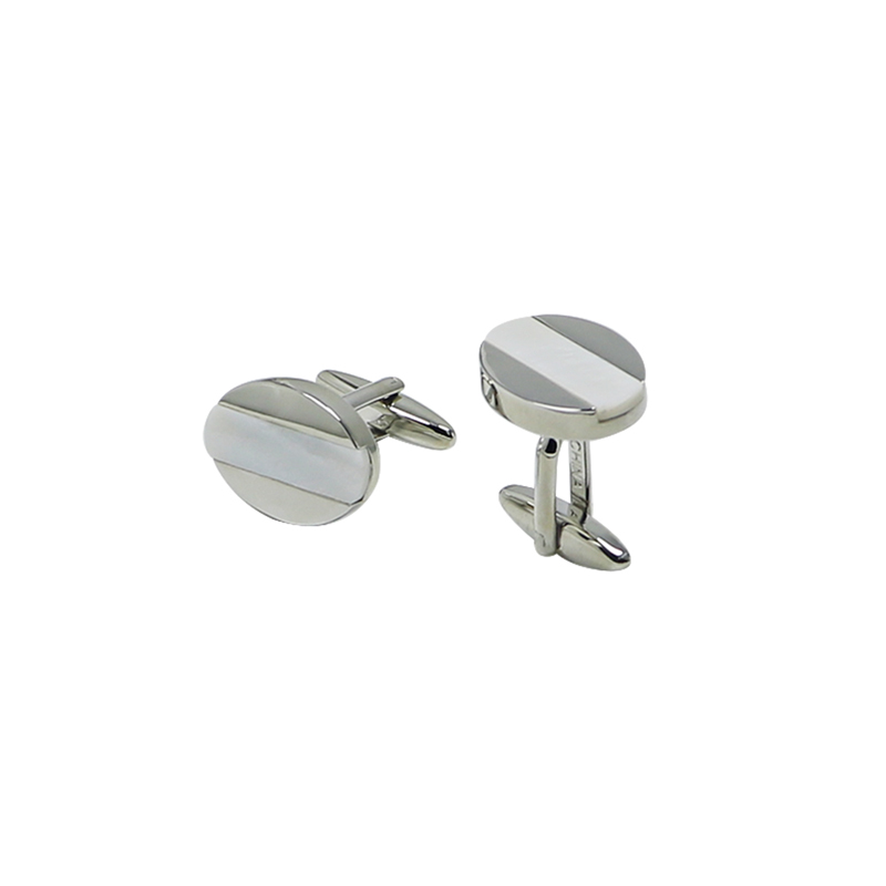 Mother of Pearl Oval Custom Men's Cuff Links